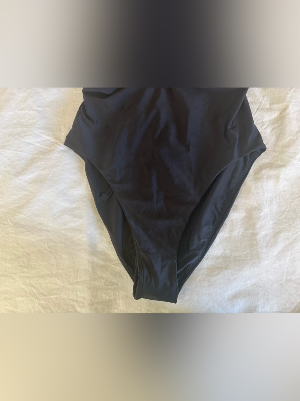 🔥SALE NWOT ELTEE SWIM High-Waist Black Strappy Cut Out One-Piece Swimsuit, Sz L - Picture 6 of 13